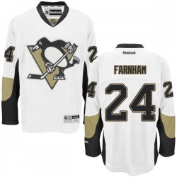 Bobby Farnham Pittsburgh Penguins Reebok Premier White Away Jersey