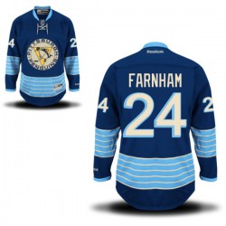Bobby Farnham Pittsburgh Penguins Reebok Authentic Royal Blue Alternate Jersey