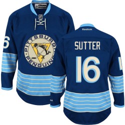 Brandon Sutter Pittsburgh Penguins Reebok Premier Navy Blue Vintage New Third Jersey
