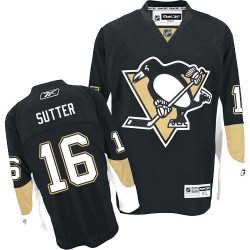 Brandon Sutter Pittsburgh Penguins Reebok Authentic Black Home Jersey