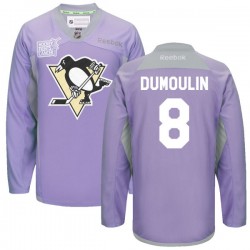 Brian Dumoulin Pittsburgh Penguins Reebok Authentic Purple 2016 Hockey Fights Cancer Practice Jersey