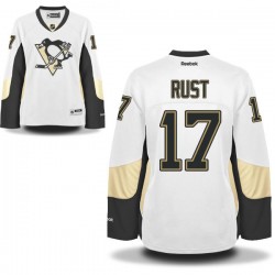 Women's Bryan Rust Pittsburgh Penguins Reebok Authentic White Away Jersey