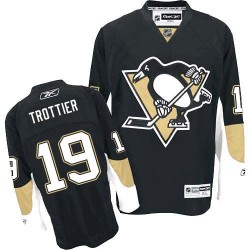 Bryan Trottier Pittsburgh Penguins Reebok Authentic Black Home Jersey