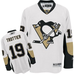 Bryan Trottier Pittsburgh Penguins Reebok Authentic White Away Jersey