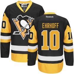Christian Ehrhoff Pittsburgh Penguins Reebok Authentic Black/Gold Third Jersey