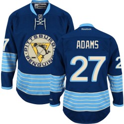 Craig Adams Pittsburgh Penguins Reebok Authentic Navy Blue Vintage New Third Jersey