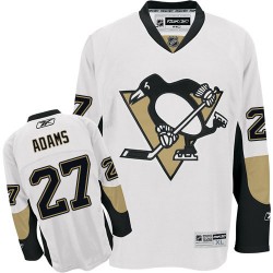 Craig Adams Pittsburgh Penguins Reebok Authentic White Away Jersey