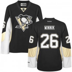 Women's Daniel Winnik Pittsburgh Penguins Reebok Authentic Black Home Jersey