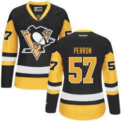 David Perron Pittsburgh Penguins Reebok Premier Black Alternate Jersey