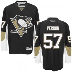 David Perron Pittsburgh Penguins Reebok Authentic Black Home Jersey