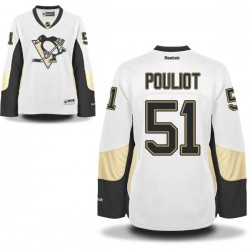 Women's Derrick Pouliot Pittsburgh Penguins Reebok Premier White Away Jersey