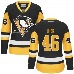 Dominik Uher Pittsburgh Penguins Reebok Premier Black Alternate Jersey
