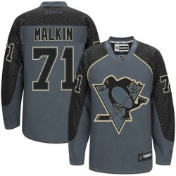 Evgeni Malkin Pittsburgh Penguins Reebok Premier Charcoal Cross Check Fashion Jersey
