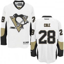 Ian Cole Pittsburgh Penguins Reebok Authentic White Away Jersey