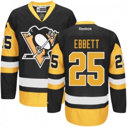 Andrew Ebbett Pittsburgh Penguins Reebok Authentic Black Alternate Jersey