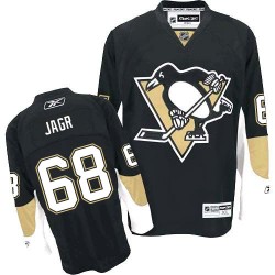 Jaromir Jagr Pittsburgh Penguins Reebok Authentic Black Home Jersey