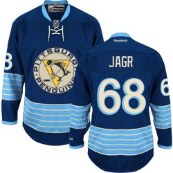 Jaromir Jagr Pittsburgh Penguins Reebok Authentic Navy Blue Vintage New Third Jersey