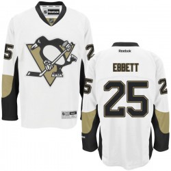 Andrew Ebbett Pittsburgh Penguins Reebok Authentic White Away Jersey