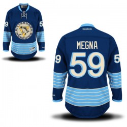 Jayson Megna Pittsburgh Penguins Reebok Premier Royal Blue Alternate Jersey