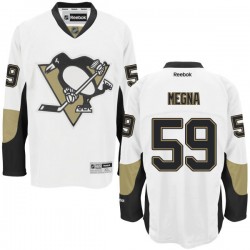 Jayson Megna Pittsburgh Penguins Reebok Authentic White Away Jersey