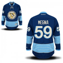 Jayson Megna Pittsburgh Penguins Reebok Authentic Royal Blue Alternate Jersey