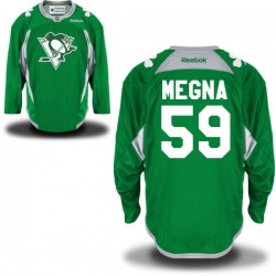 Jayson Megna Pittsburgh Penguins Reebok Authentic Green St. Patrick's Day Practice Jersey
