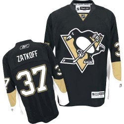 Jeff Zatkoff Pittsburgh Penguins Reebok Authentic Black Home Jersey
