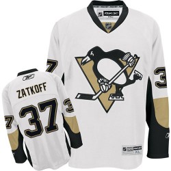 Jeff Zatkoff Pittsburgh Penguins Reebok Premier White Away Jersey