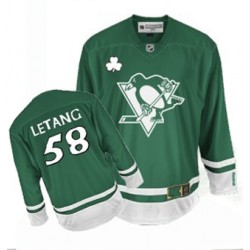 Kris Letang Pittsburgh Penguins Reebok Authentic Green St Patty's Day Jersey