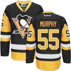 Larry Murphy Pittsburgh Penguins Reebok Authentic Black/Gold Third Jersey