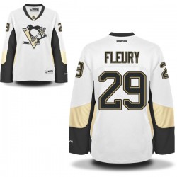 Women's Marc-andre Fleury Pittsburgh Penguins Reebok Premier White Away Jersey