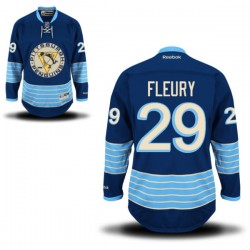 Marc-andre Fleury Pittsburgh Penguins Reebok Authentic Royal Blue Alternate Jersey