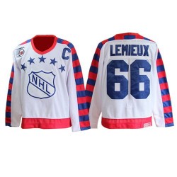 Mario Lemieux Pittsburgh Penguins CCM Authentic White All Star Throwback 75TH Jersey
