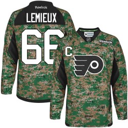 Mario Lemieux Pittsburgh Penguins Reebok Authentic Camo Veterans Day Practice Jersey