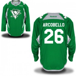 Mark Arcobello Pittsburgh Penguins Reebok Premier Green St. Patrick's Day Practice Jersey