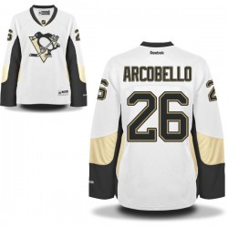 Women's Mark Arcobello Pittsburgh Penguins Reebok Premier White Away Jersey