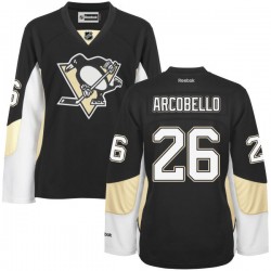 Women's Mark Arcobello Pittsburgh Penguins Reebok Authentic Black Home Jersey
