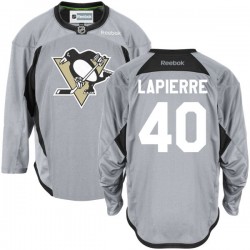Maxim Lapierre Pittsburgh Penguins Reebok Authentic Gray Practice Team Jersey