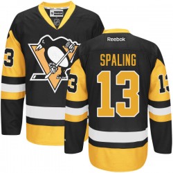 Nick Spaling Pittsburgh Penguins Reebok Authentic Black Alternate Jersey