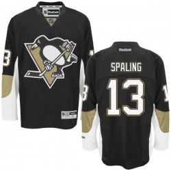 Nick Spaling Pittsburgh Penguins Reebok Authentic Black Home Jersey