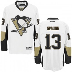 Nick Spaling Pittsburgh Penguins Reebok Authentic White Away Jersey
