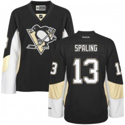 Women's Nick Spaling Pittsburgh Penguins Reebok Authentic Black Home Jersey