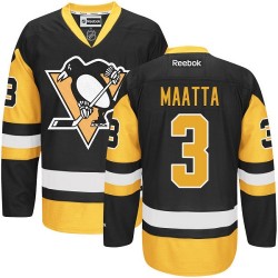 Olli Maatta Pittsburgh Penguins Reebok Authentic Black/Gold Third Jersey
