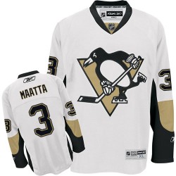 Olli Maatta Pittsburgh Penguins Reebok Authentic White Away Jersey