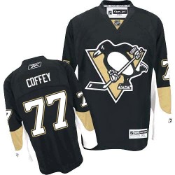 Paul Coffey Pittsburgh Penguins Reebok Authentic Black Home Jersey