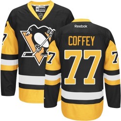 Paul Coffey Pittsburgh Penguins Reebok Authentic Black/Gold Third Jersey