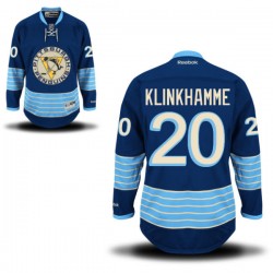Rob Klinkhammer Pittsburgh Penguins Reebok Authentic Royal Blue Alternate Jersey