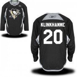 Rob Klinkhammer Pittsburgh Penguins Reebok Authentic Black Alternate Jersey