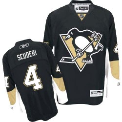 Rob Scuderi Pittsburgh Penguins Reebok Authentic Black Home Jersey