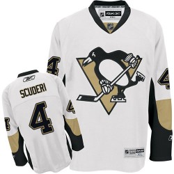 Rob Scuderi Pittsburgh Penguins Reebok Authentic White Away Jersey